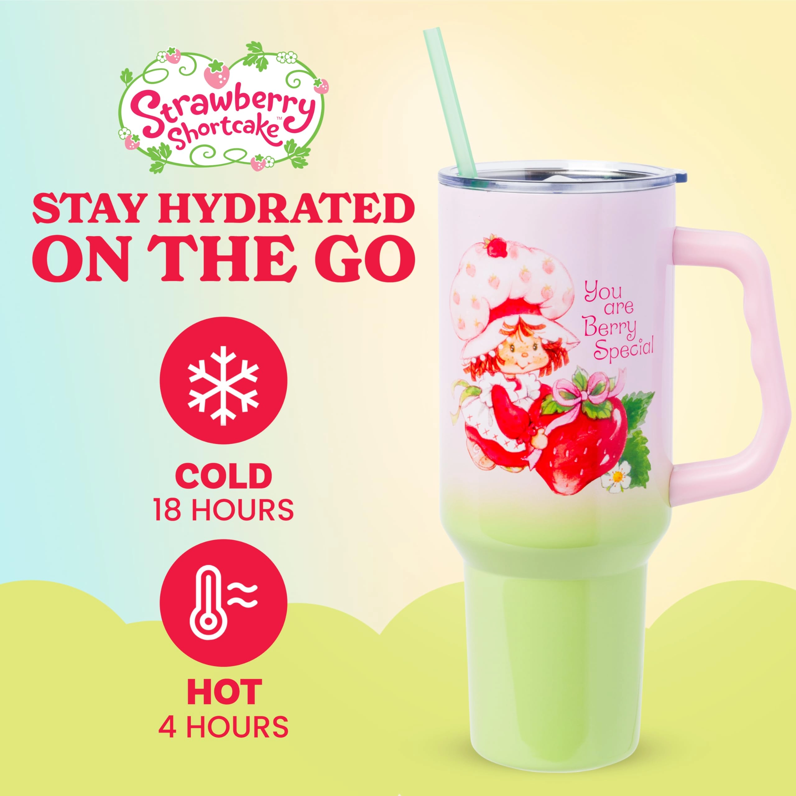 Stainless Steel Strawberry Shortcake You are Berry Special Tumbler - 1183ml