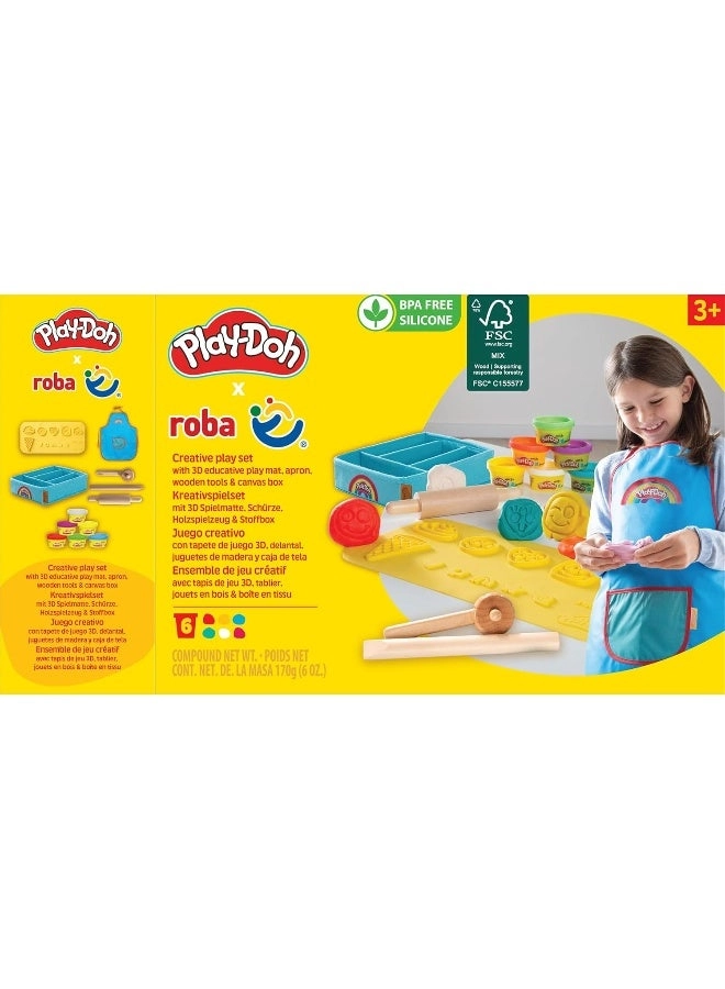 x Roba Starter Set - 3+ years 6 Modelling Tins