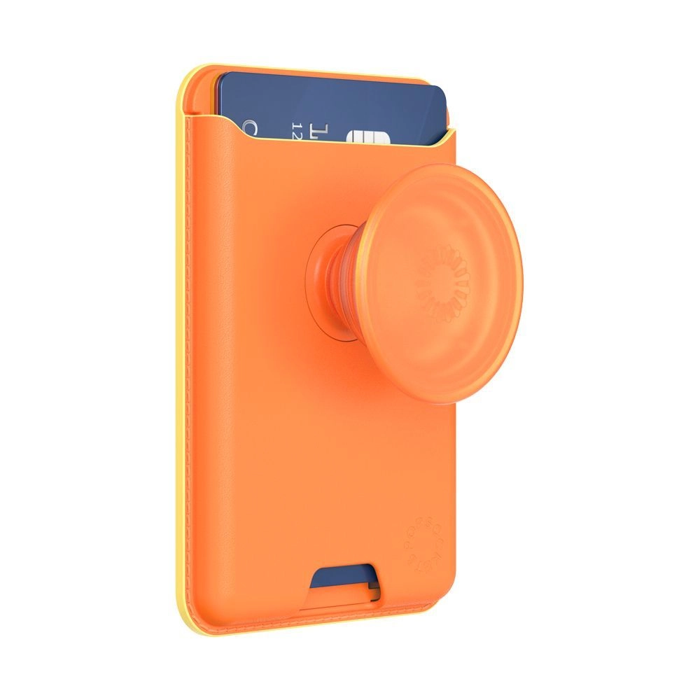PopSockets PopWallet+ - Leather MagSafe Canteloupe