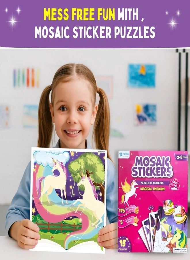 Mosaic Sticker Art Kit - 175+ Reusable Stickers