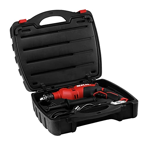 7.5 Amp 1/2-in Corded Hammer Drill - 100pc Drill Bit Set Variable Speed