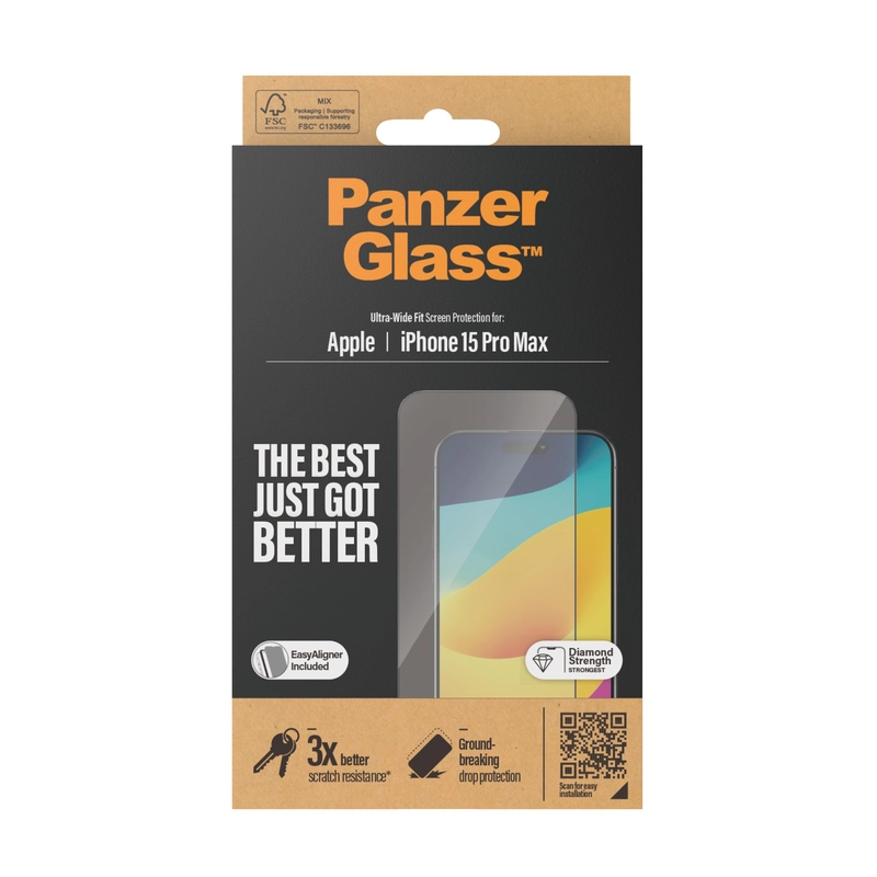 Ultra-Wide Fit Screen Protector for iPhone 15 Pro Max