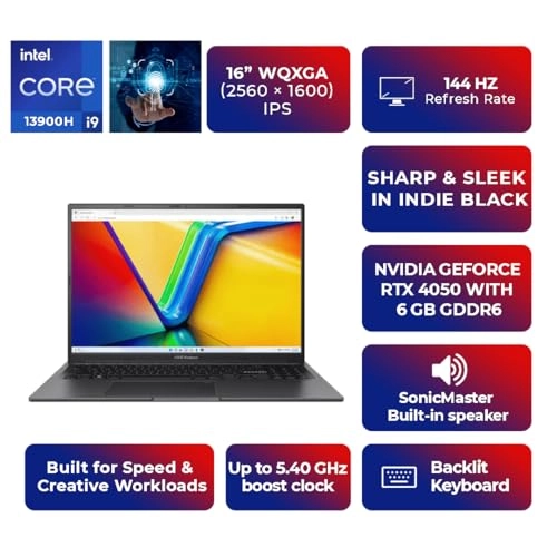 Vivobook 16X K3605VU-AS96 - 16'' i9-13900H 16GB DDR5 1TB SSD