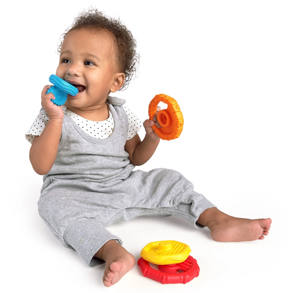 Stacking Teether Toy - Multi Colour 0 +