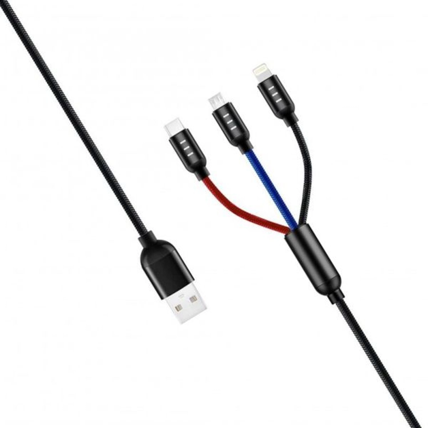 3-in-1 USB Cable 1.2m