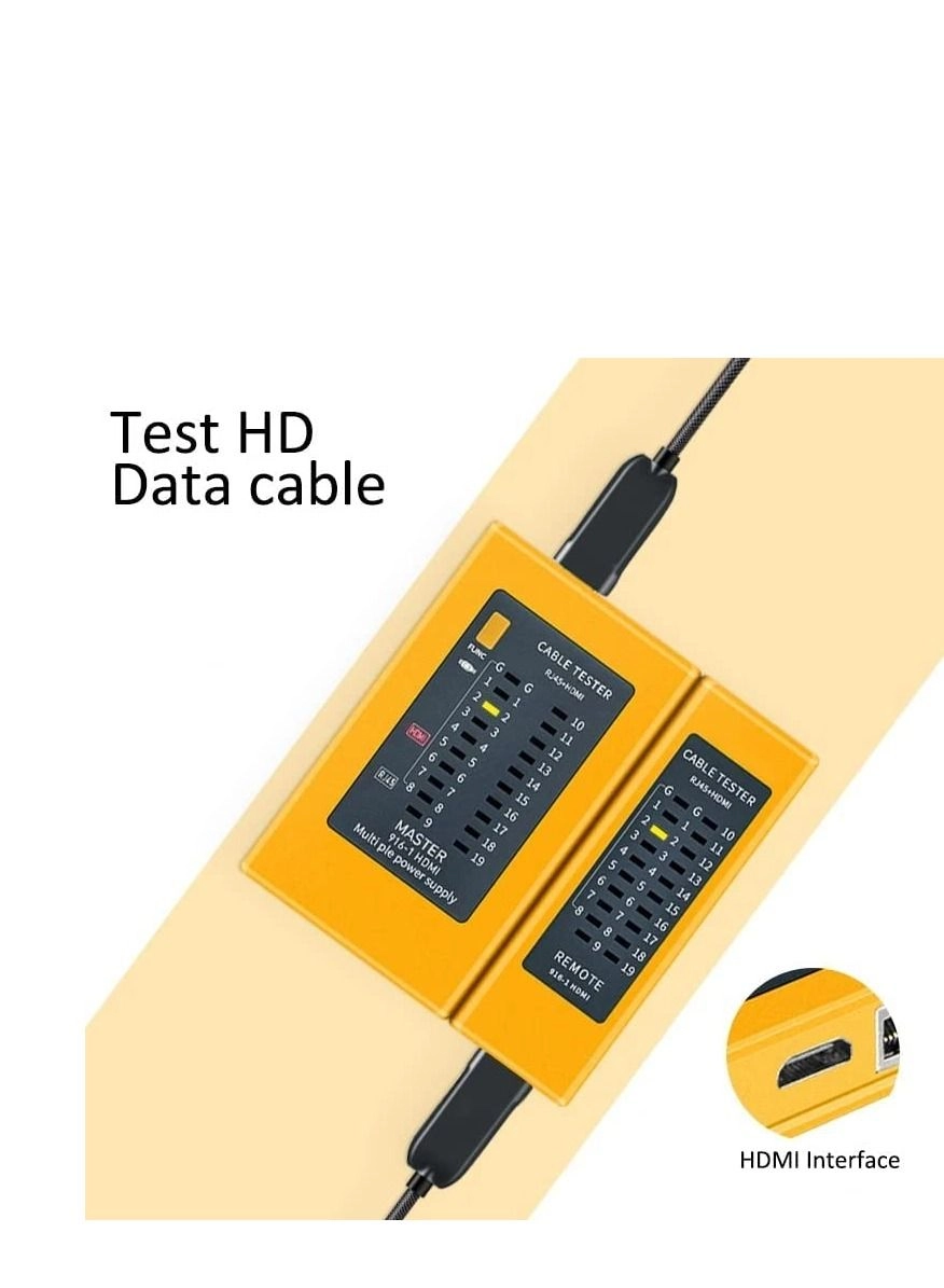 Network Cable Tester - RJ45 RJ11 HDMI continuity open shorted crossed