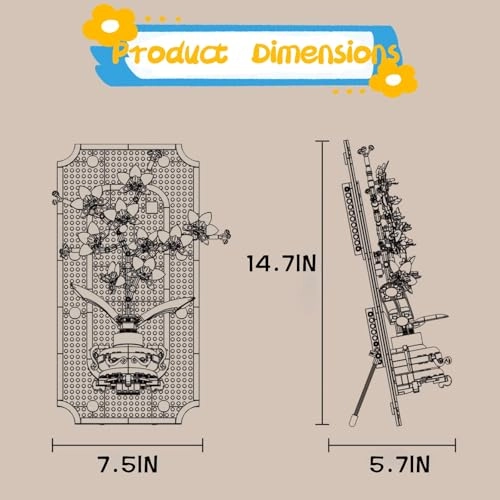Orchid Flowers Building Set (K96235) - Blue