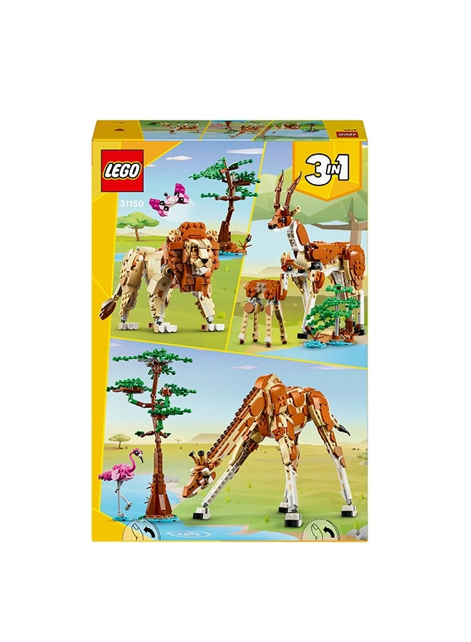 Wild Safari Animals (31150) - 3in1 Giraffe Gazelle Lion
