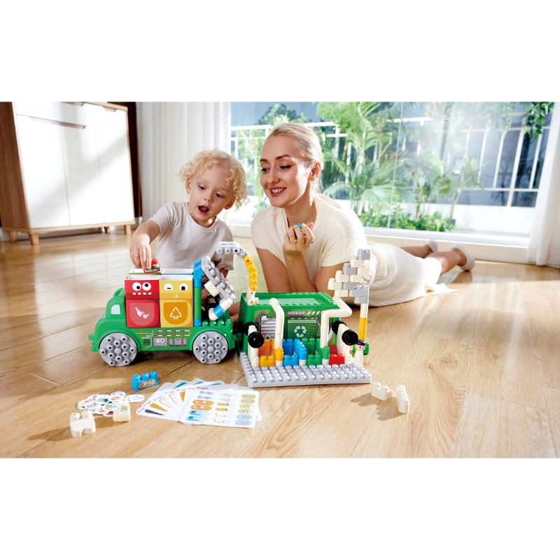 Garbage Sorting Truck Playset - 18 months & above 101 pieces