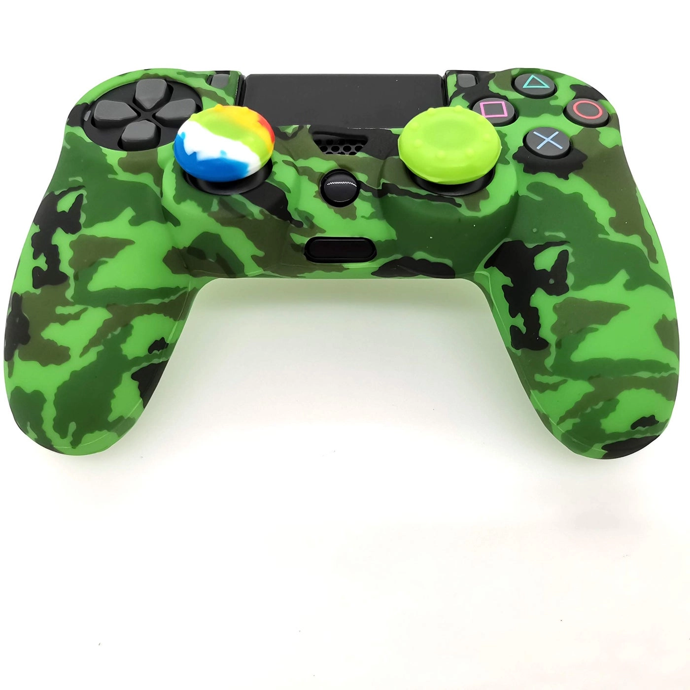 Silicone Skin Cover for Ps4 Controller - Green camouflag