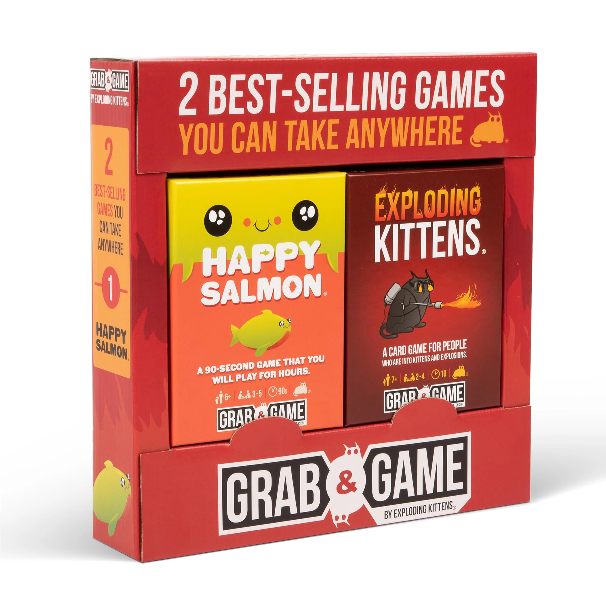 Exploding Kittens - 42 cards + Happy Salmon - 72 cards