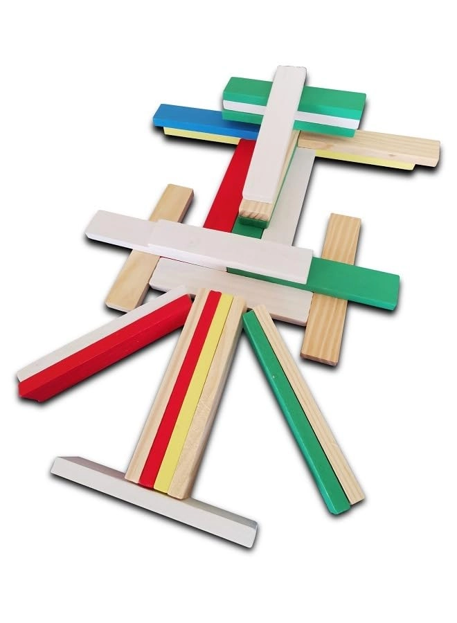 Wooden Puzzle Building Blocks - 36 months - 5 years 150 pieces