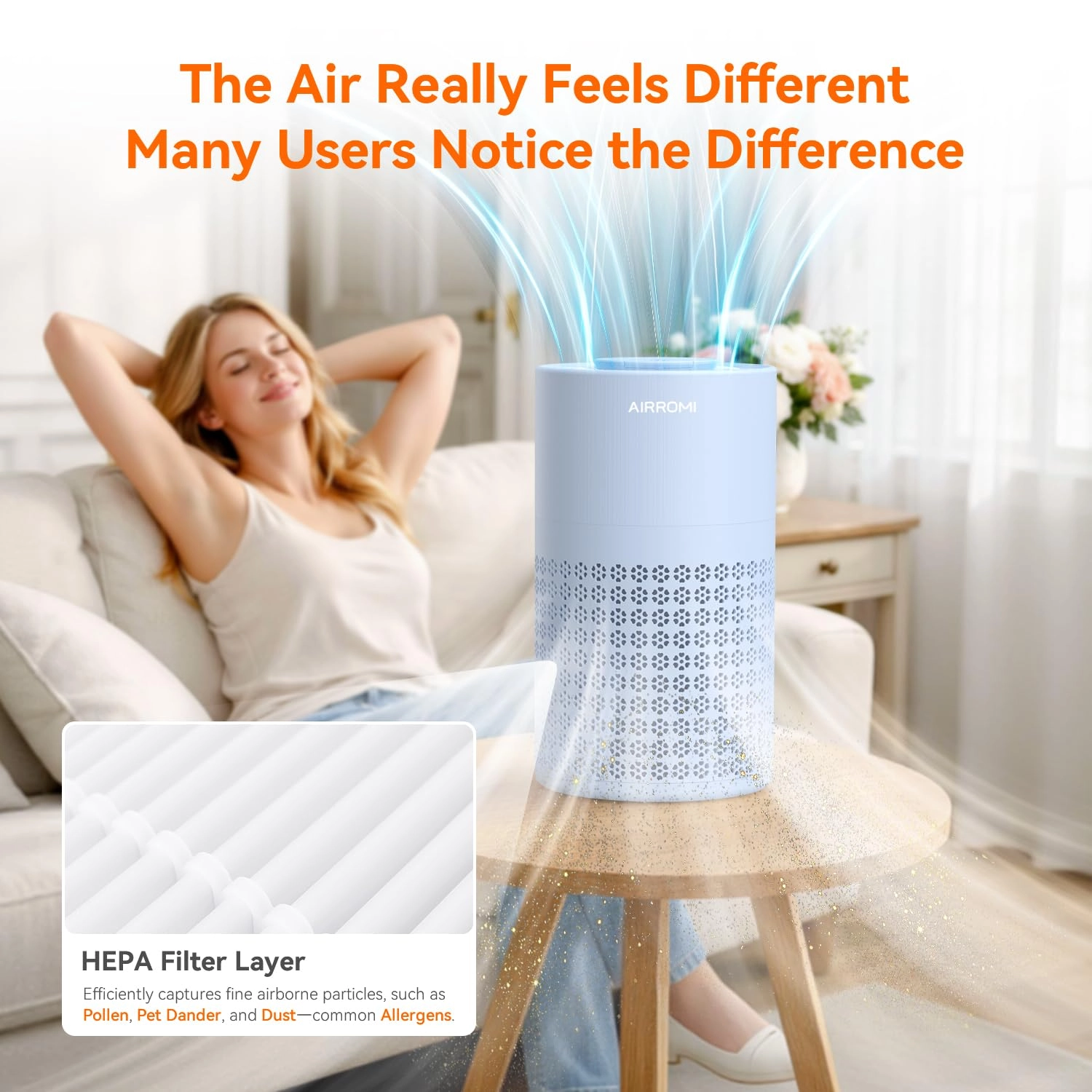 A2001 - Beige HEPA 3in1 Filter