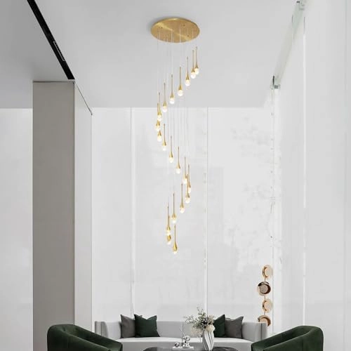 Spiral Stair Pendant Chandelier - 138''/350cm