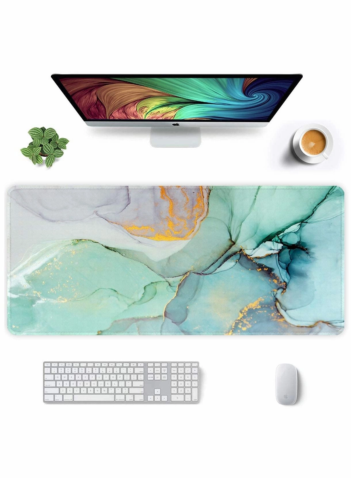 SYOSI Marble Extended Large Gaming Mouse Pad