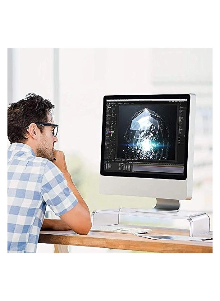 Monitor Stand - Acrylic Clear