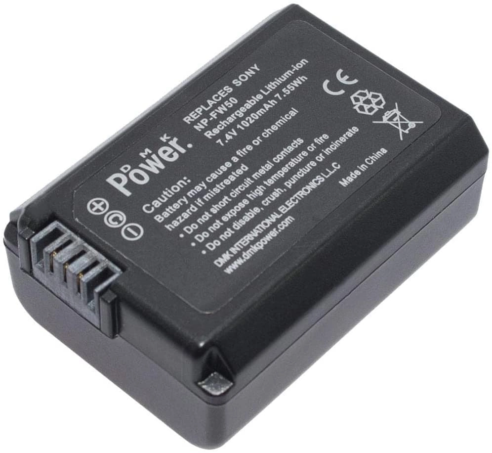 NP-FW50 Battery + Single USB Battery Charger