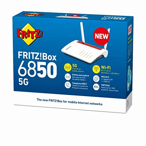 FRITZ!Box 6850 5G - 1,300 Mbps 802.11ac