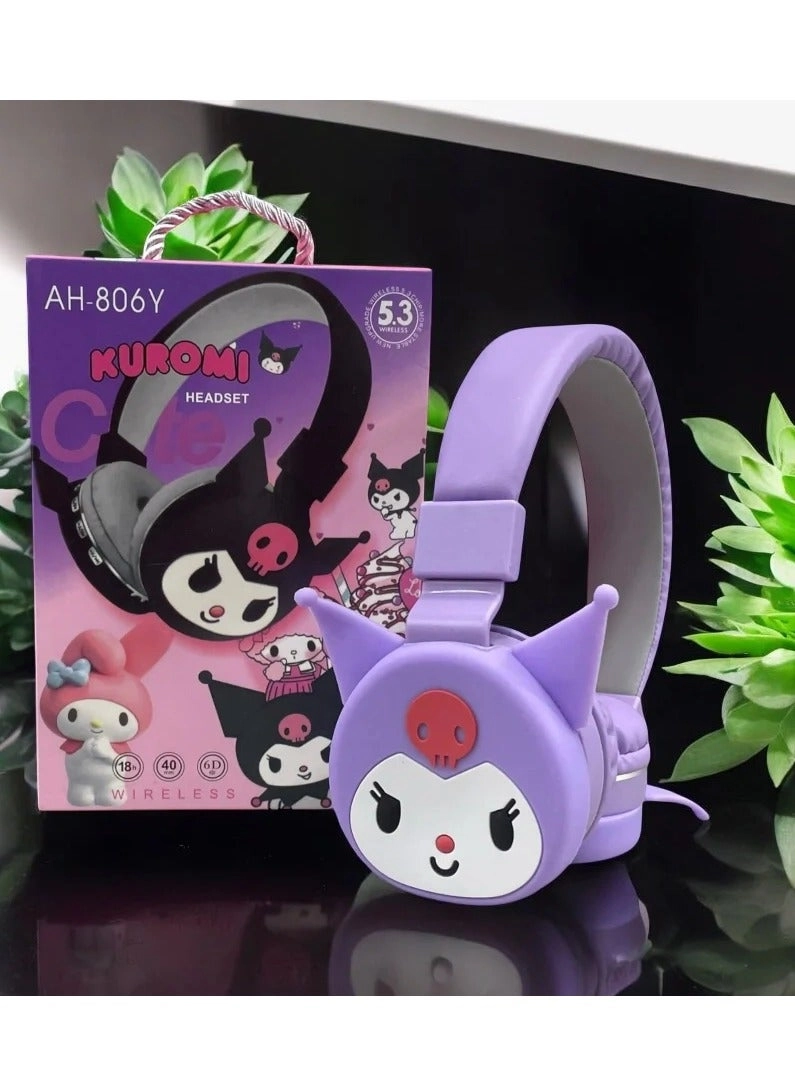 Kuromi Cartoon Kids Wireless Headphone