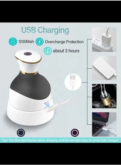 Portable Head Massager - 3 Speed Modes 8 Massage Claws Waterproof
