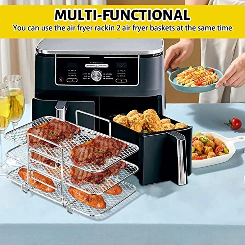 3-Layer Air Fryer Rack - Stainless Steel 1 piece(s)