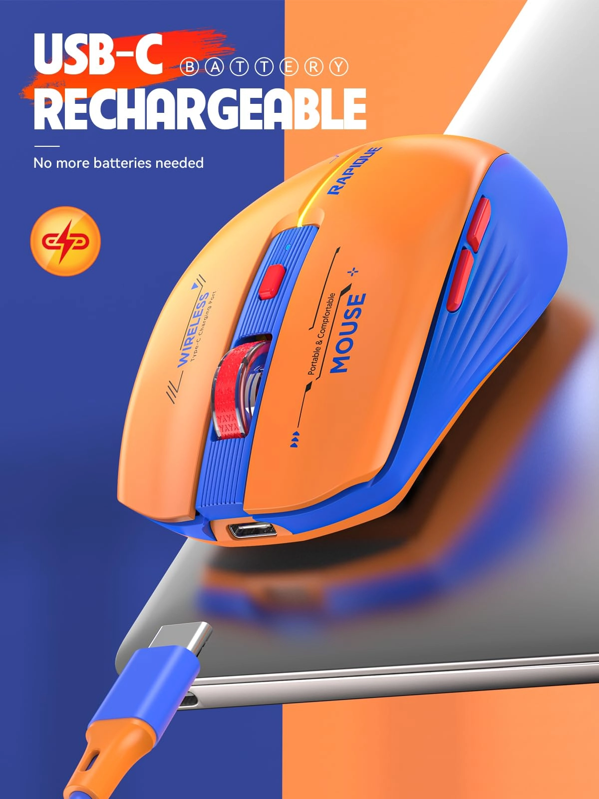 Tri-Mode Rechargeable Mouse - Wireless