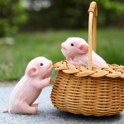 Reborn Pig Doll - 5 Inch Silicone 2 Pieces Ages 6+