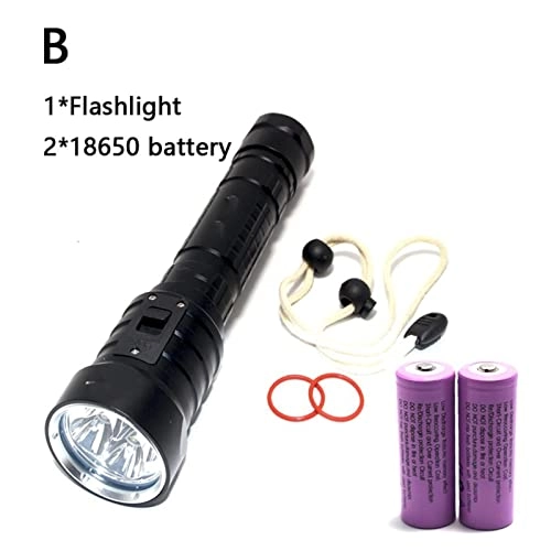 Diving Flashlight - 8000 lumens 3x XM-L L2 LED