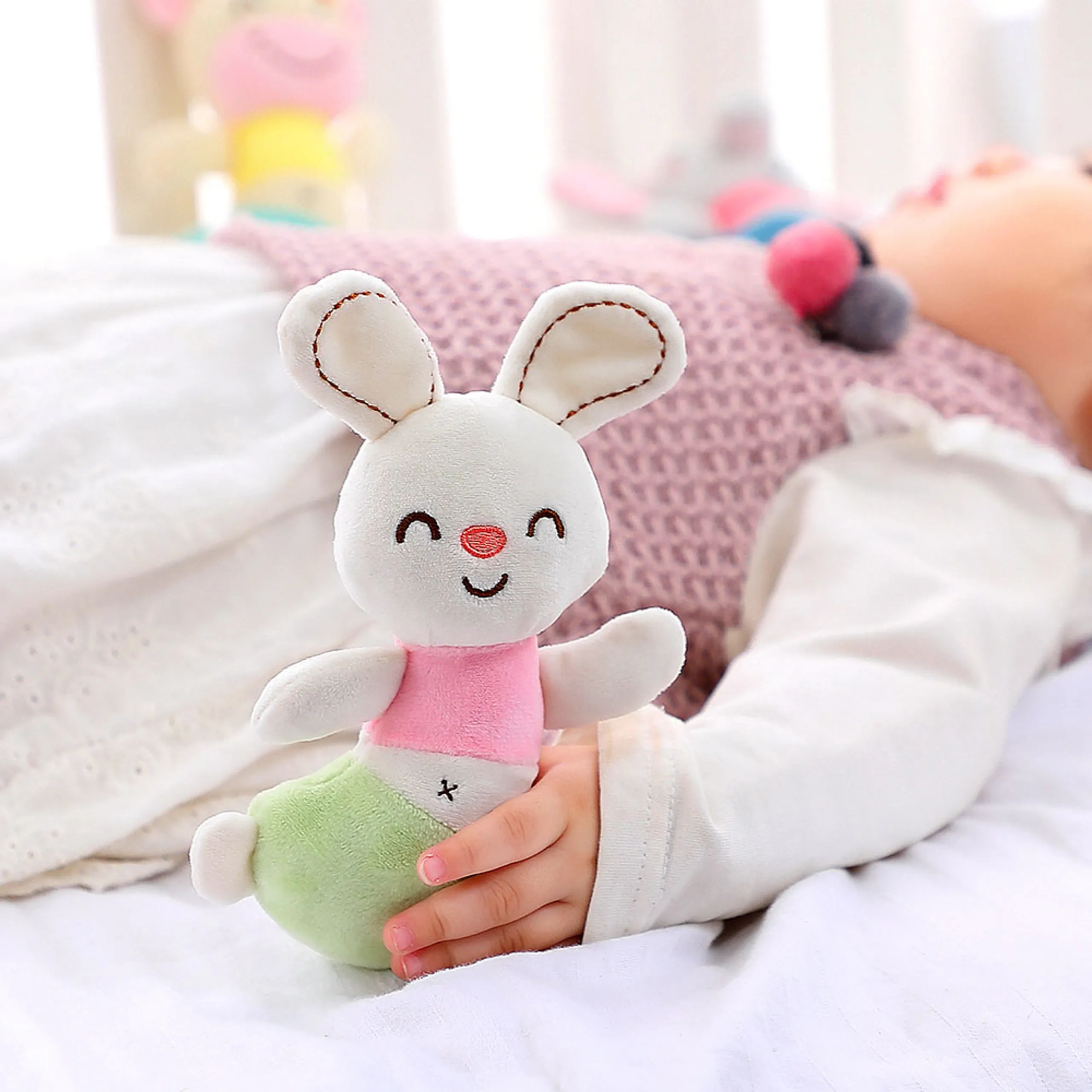 Baby Stroller Plush Hanging Mobile Rattle Toy - Suitable for 3 months and above