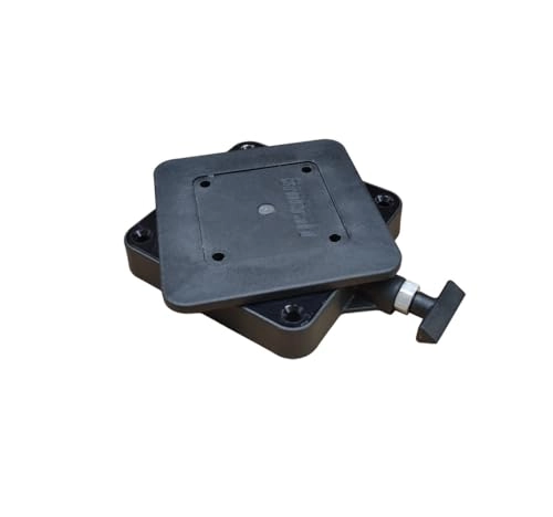 Low-Profile Swivel Mounting Base - Black Nylon Aluminum
