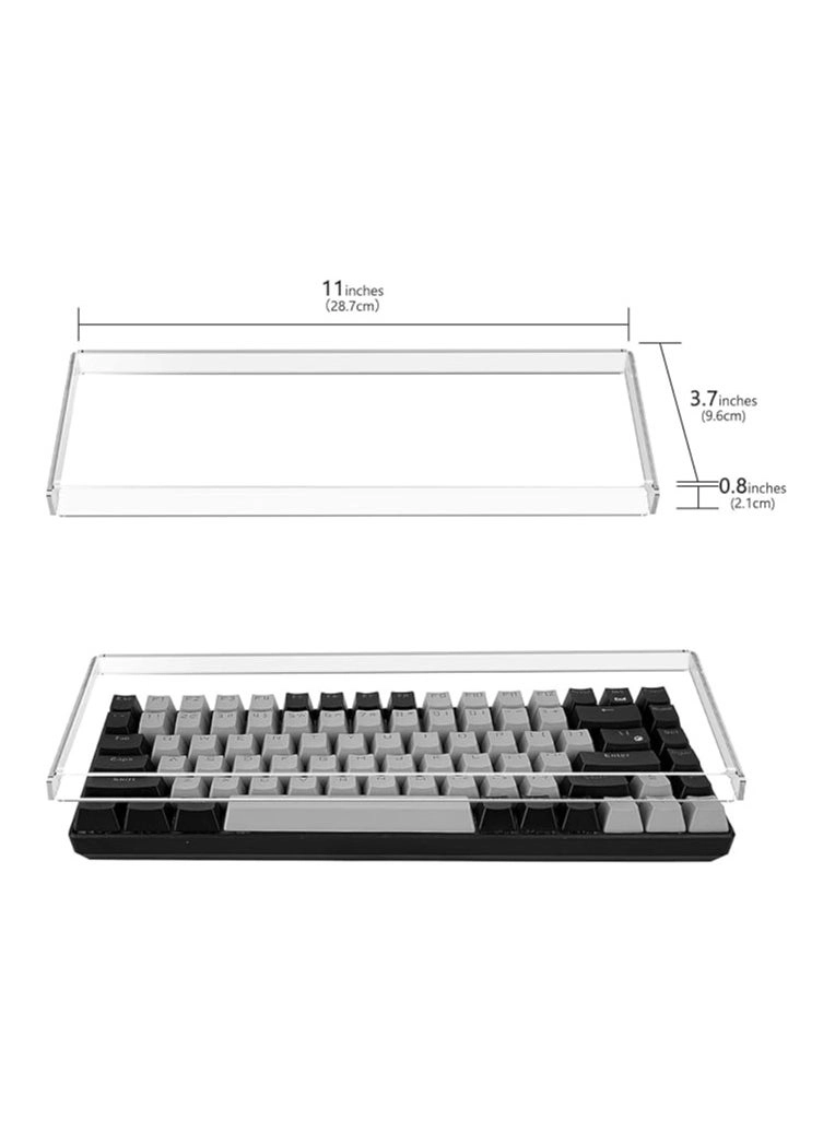 Keyboard Dust Cover - 60% Compact 61 Keys Clear acrylic
