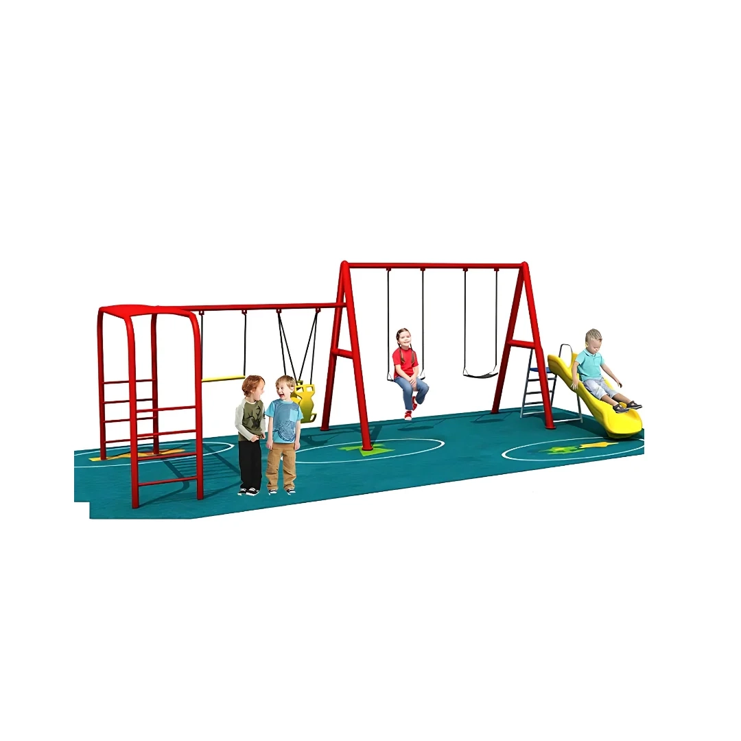 Kids Playground Climbers Swings N Slide - 3+ Multi Colour