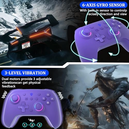 Switch Controller - Purple Nintendo Switch