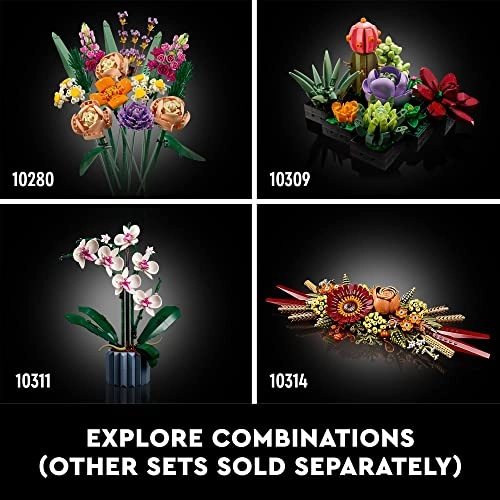 Dried Flower Centerpiece (10314) - Artificial Plants For Adults