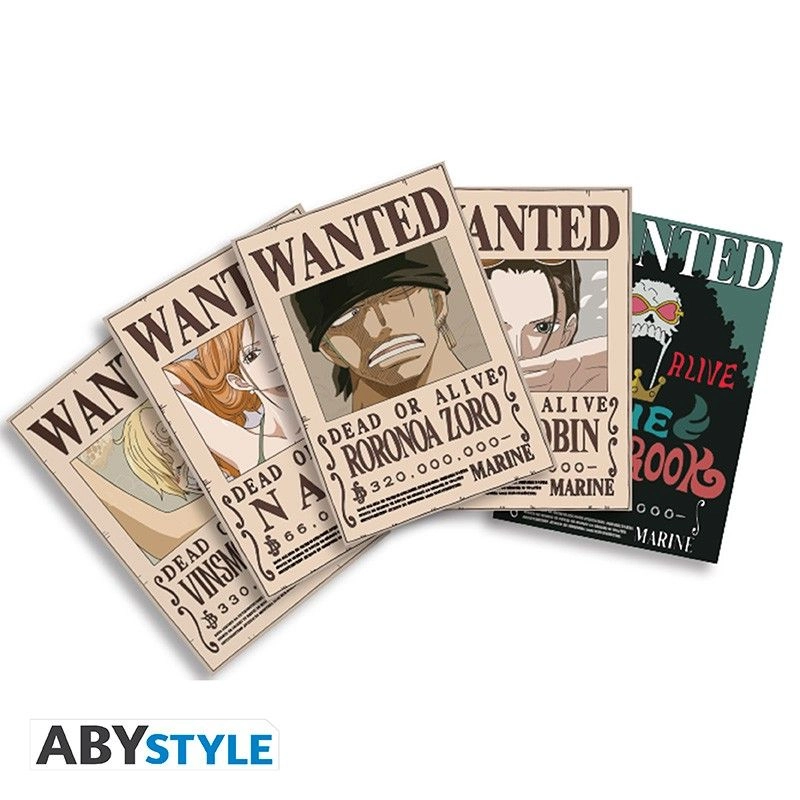 ABYstyle One Piece - Postcards - Wanted Set 2 - High quality paper 14.8x10.5cm