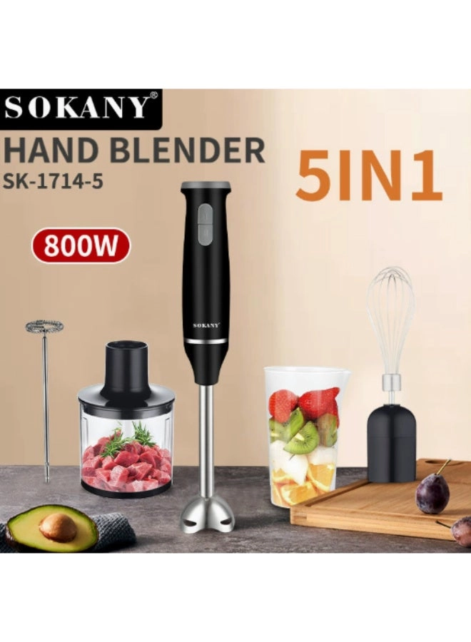 SOKANY 5-in-1 Hand Blender - 800W