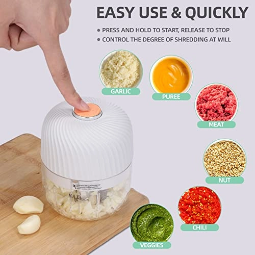 Electric Garlic Chopper - 250ML USB Charging