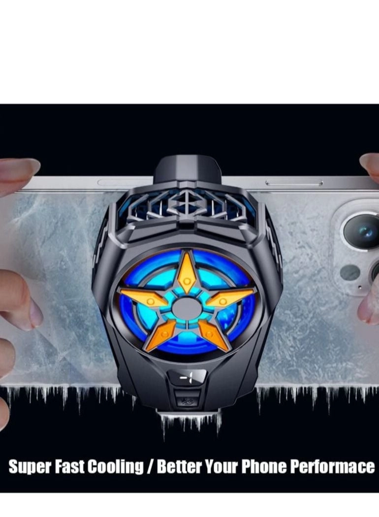 Semiconductor Phone Cooler - LED Temperature Display iPhone Android