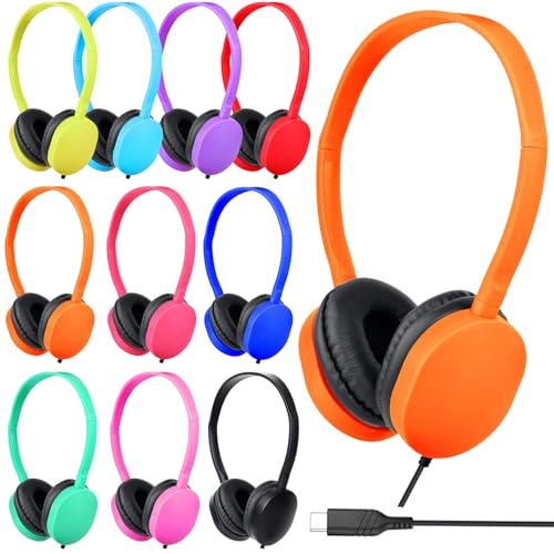 USB Type C Kids Wired Headphone 10 Pack