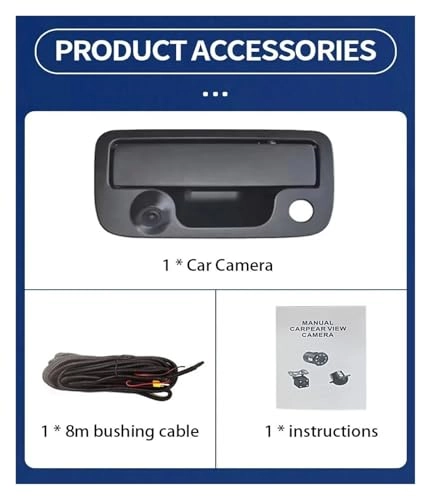 Pickup Tailgate Handle Reverse Camera - Night Vision Wire AHD 1080P