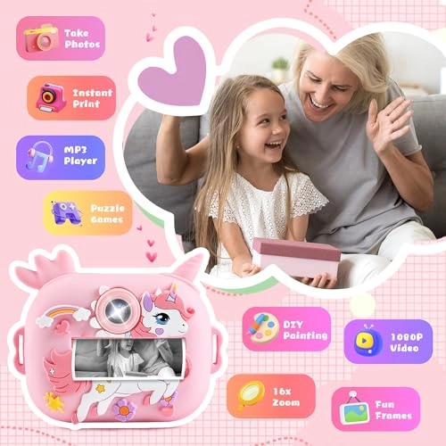 Children's Camera - Instant Camera 2.4 Inch 32GB