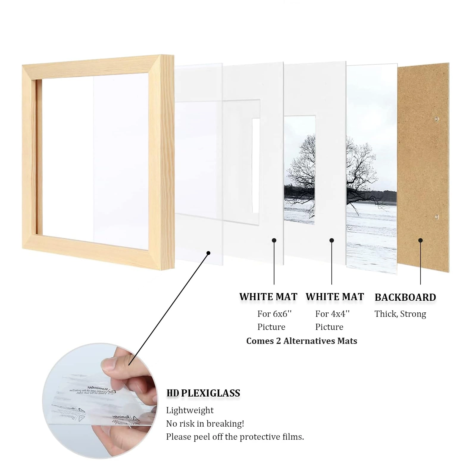 Collage Picture Frame - 8x8 Set