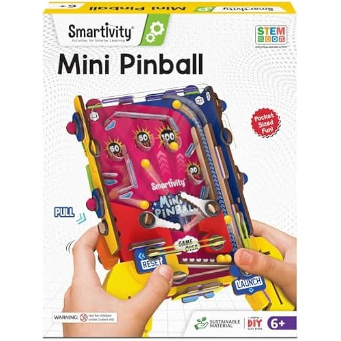 rayihni POCKET PINBALL HANDHELD GAME Science - 6-12 years