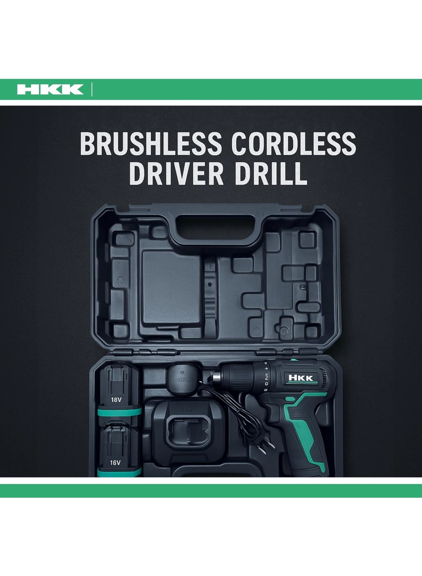 16V Cordless Drill Driver - 2000mAh
