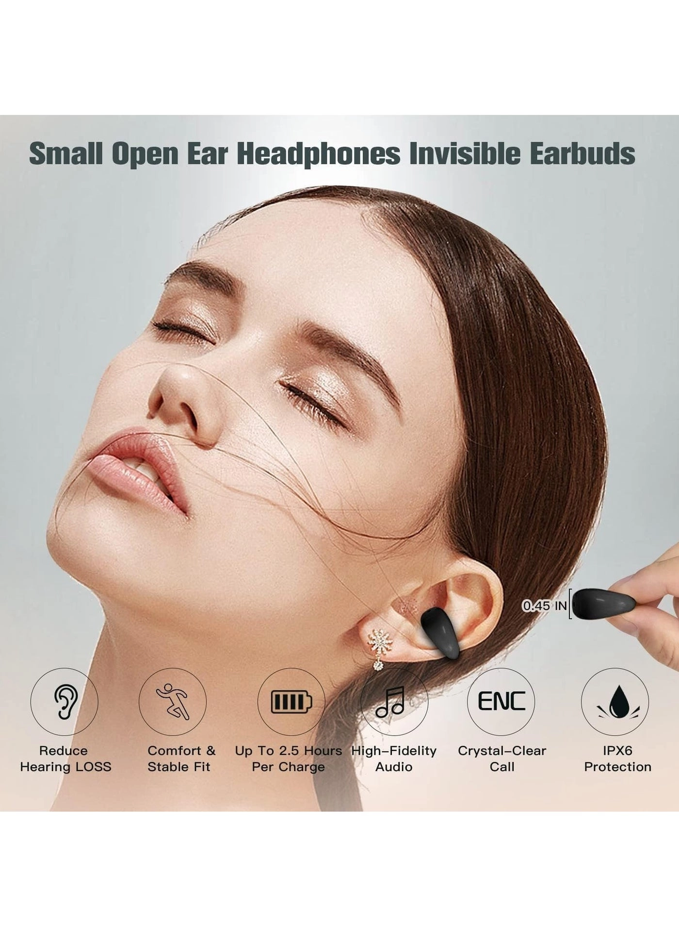 Open-Ear Bluetooth Bone Conduction Sport Headphones - Wireless Headphone