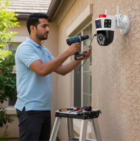 Solar Powered Surveillance Camera 4k