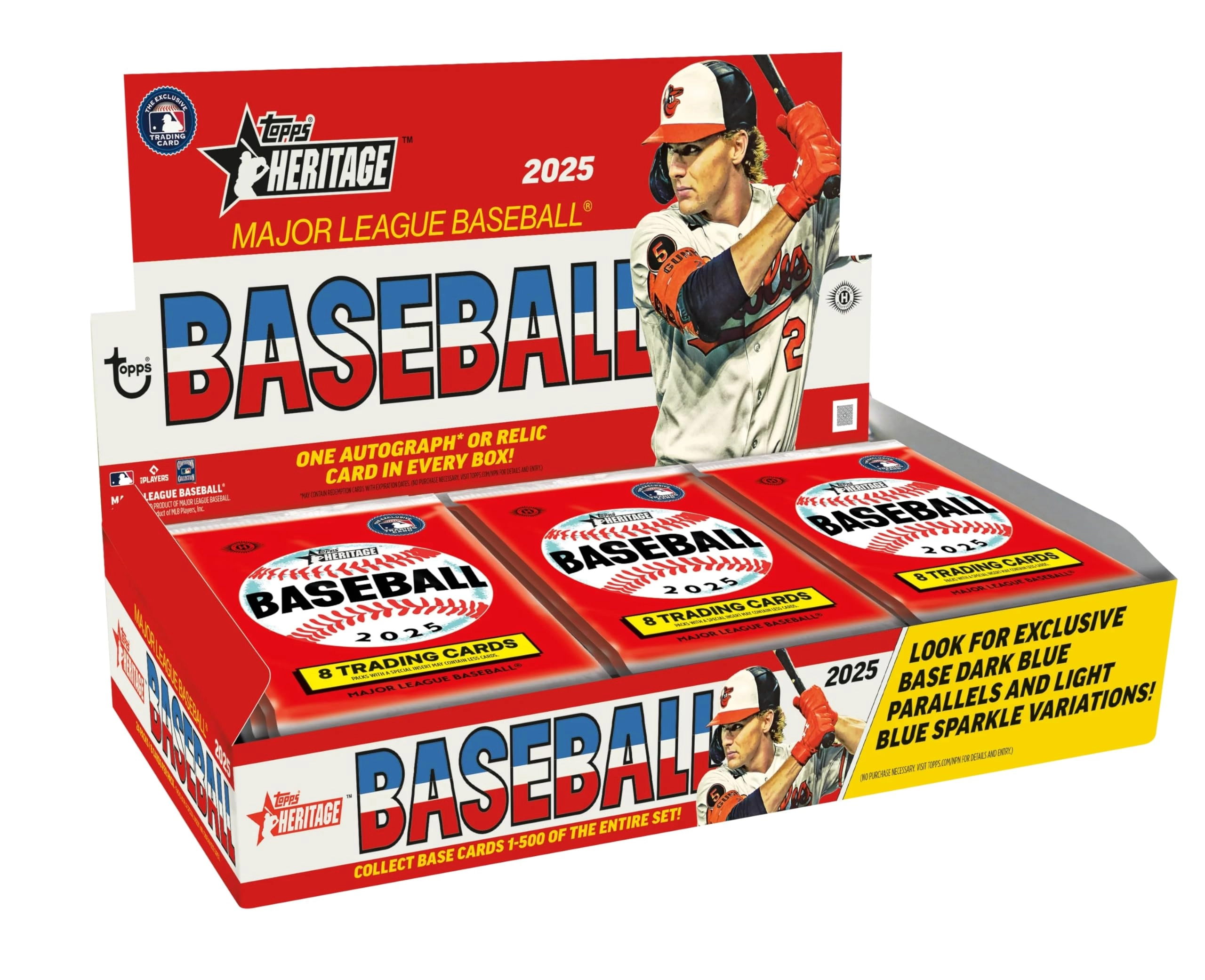 Heritage Baseball Hobby Box - 24 Single Hobby Packs