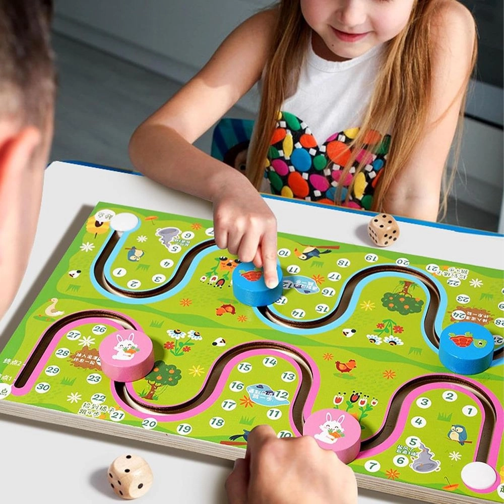 Wooden Maze Battle Game - 3 +