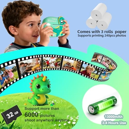 Kids Camera Instant Print - 1080P 32G