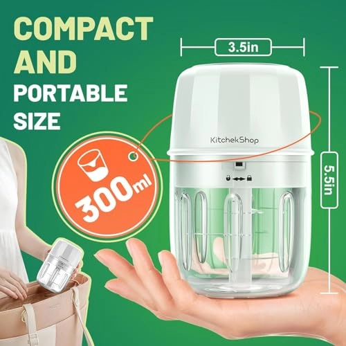 Mini Portable Veggie Chopper - 350 ml 30 watts